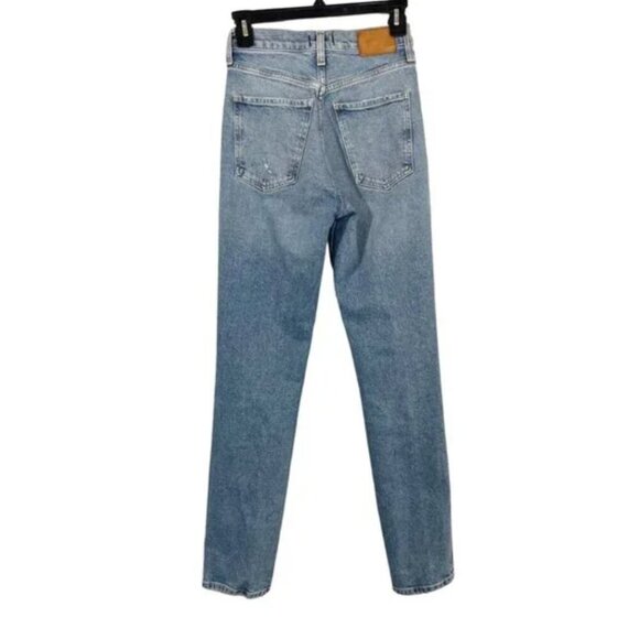 Citizens of Humanity Daphne Jeans Straight Leg Distressed High Rise Size 23 - Picture 2 of 4